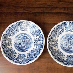 English porcelain saucers (#EV442)